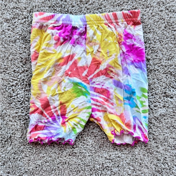 Girls buttery Soft Bamboo Pajamas Tie Dye Short Summer pajamas ruffle size XL - Picture 6 of 14